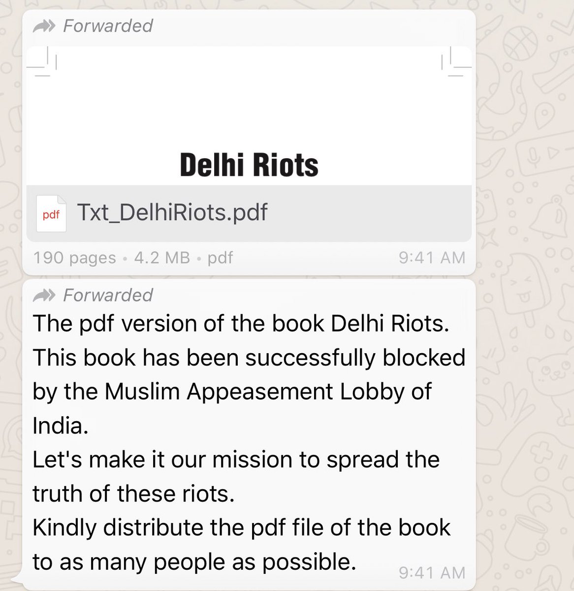 Today Morning I have received  #TruthOfDelhiRiots pdf copy thrice this morning and was surprised with maga circulation of this book all over, a Lucknow based independent digital agency when I reached out has projected it to be approx 1-2 Million. Though numbers are not confirmed!