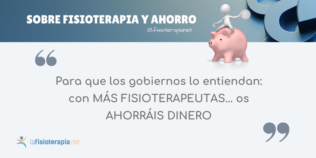 fisioterapianet's tweet photo. 🗣️ Para aquellos que todavía no lo tienen claro... explicado en sus términos... 

🧿 #FISIOTERAPIA = AHORRO PARA EL SISTEMA

📢 Hay que decirlo más!!! https://t.co/eCqi3dZM6w