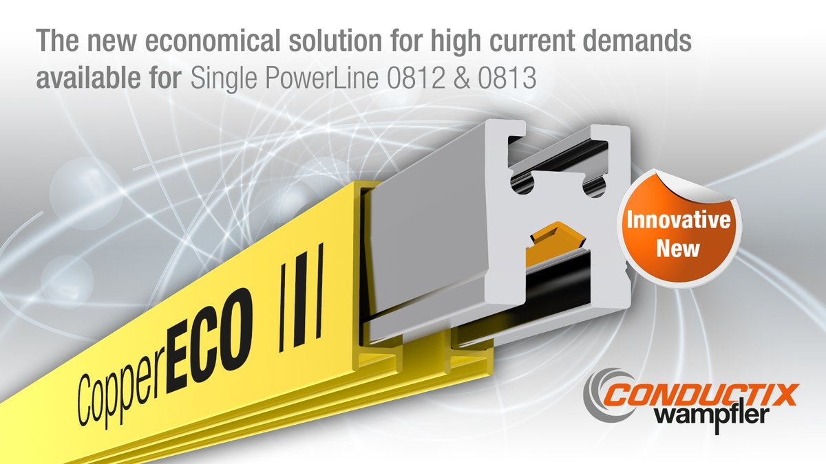 CxW_Global's tweet photo. We are proud to announce our new #CopperECO rail type for our conductor rail series Single PowerLine 0812 & 0813. Learn more about our economical solution for high current demands: https://t.co/iwuPjiaCcv
#PowerSupply #ConductorRails #ConductorRail #ConductorBar #ConductorBars https://t.co/WPteH5vIhA
