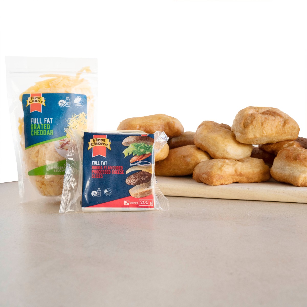 FirstChoiceSA's tweet photo. What's better than one magwinya with First Choice Cheese?
Two Magwinyas! (Or three. Maybe four) 😉
What do you call it? Magwinya? Vetkoek?
#cheese #FirstChoiceCheese https://t.co/29jrx0mqiG