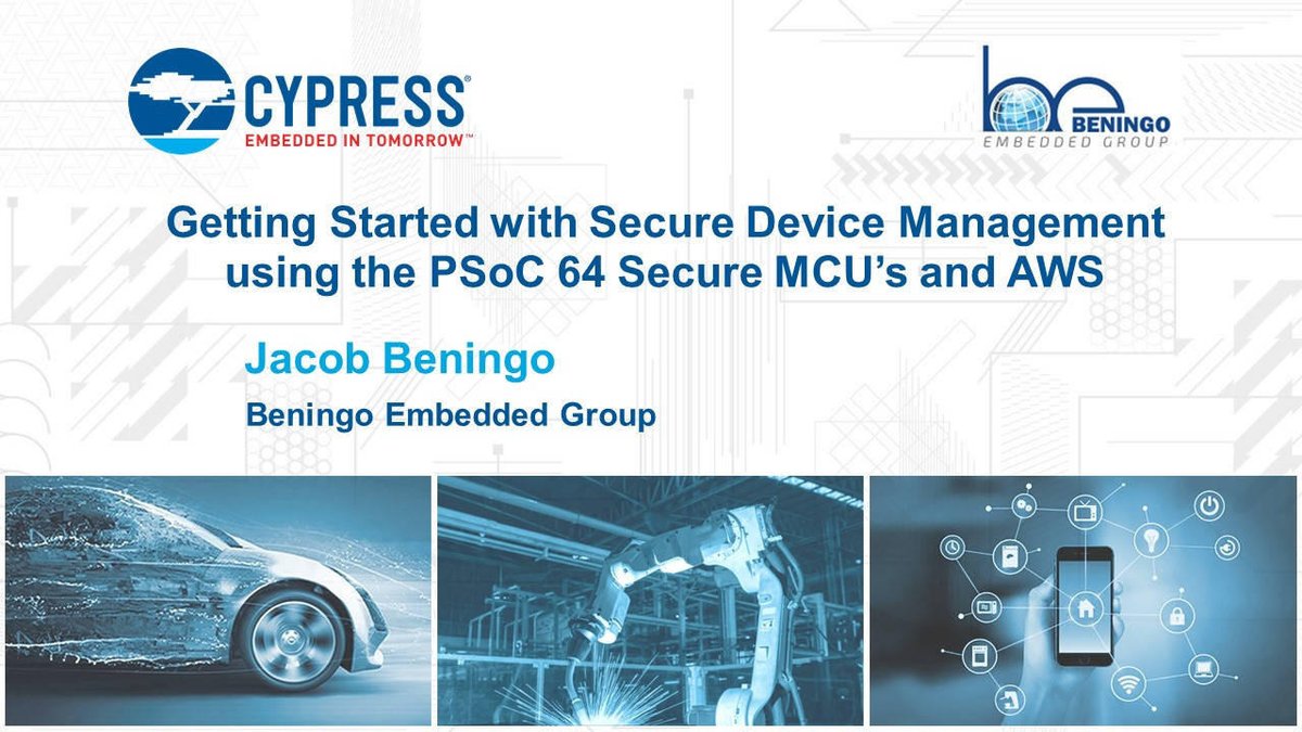 percepio's tweet image. Heads up: @Jacob_Beningo is offering a self-paced course, 'Getting Started with Secure Device Management': Leverages @CypressSemi PSoC64 MCU & @AWS. Deets here → ow.ly/yAlE50Baee9 @Infineon #embeddedsystems #embeddeddevelopers