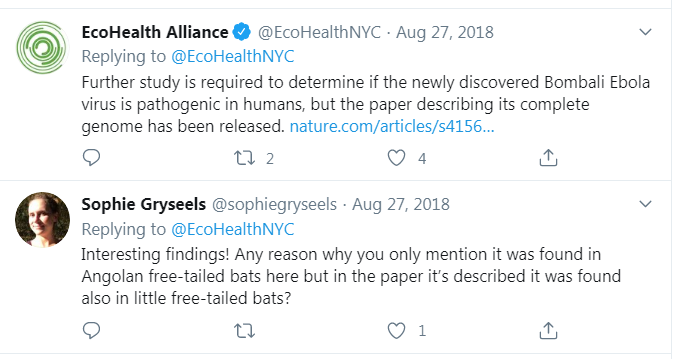 16. Bombali Ebola! Ecohealth Busted!Ecohealth working with PREEMPT, DTRA and DARPA to smuggle deadly viruses back to US Labs while posing as an NGO.