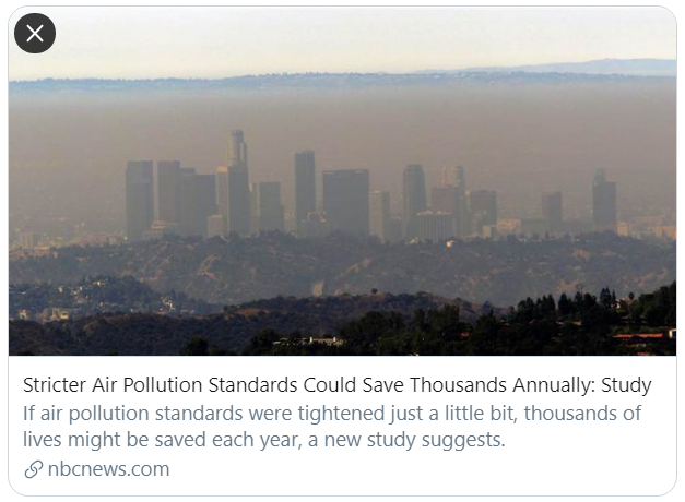 “Even small improvements in air quality can have a profound impact on public health.”  https://www.nbcnews.com/health/health-news/stricter-air-pollution-standards-could-save-thousands-annually-study-n627706 When  #LTNs create severe traffic congestion and increase  #airpollution on residential main roads, they too have a profound impact on  #publichealth.  @RMRsToo  @oneoval_