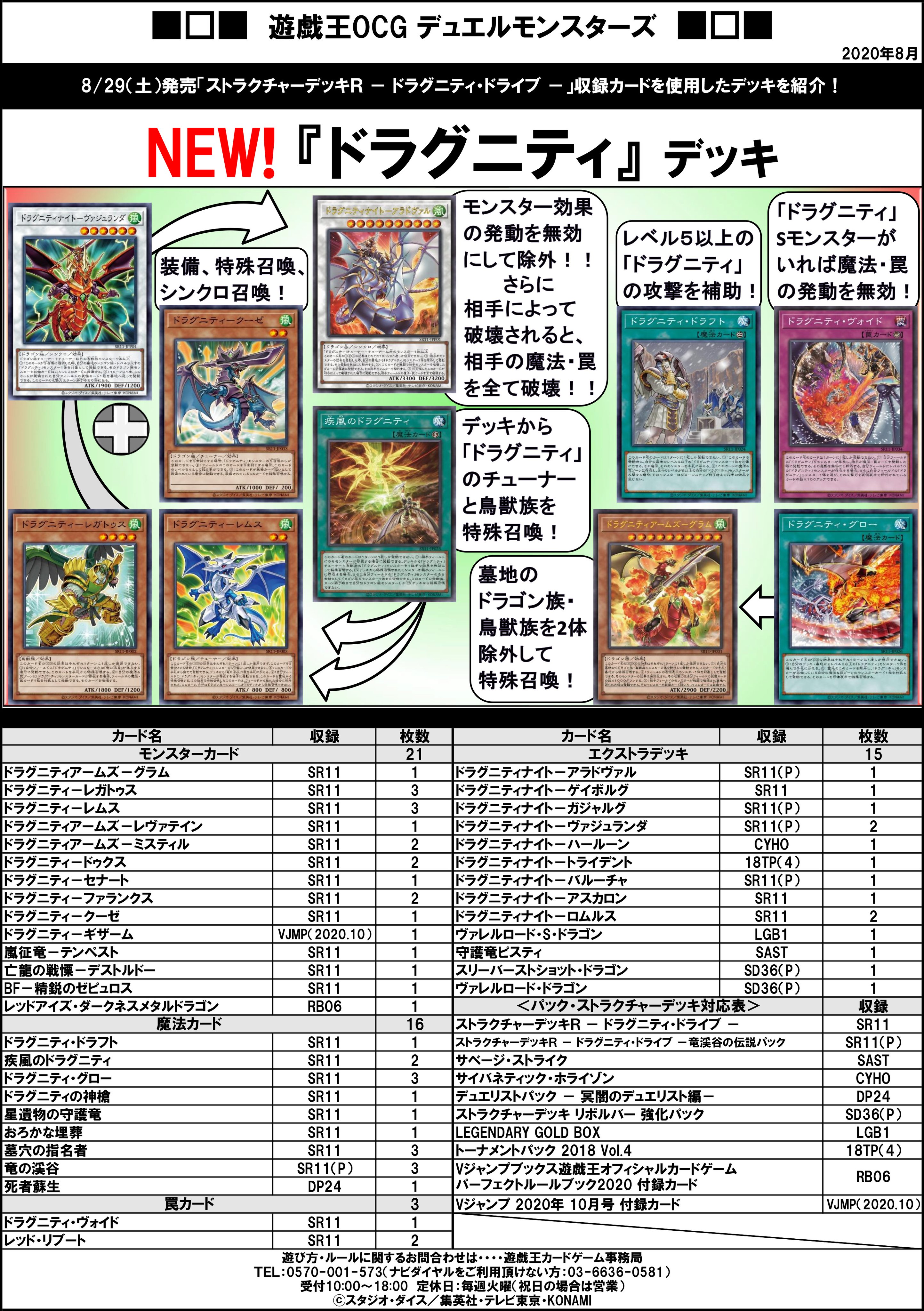 遊戯王 ドラグニティ・ドライヴ ストラク3個 （収録カードリスト