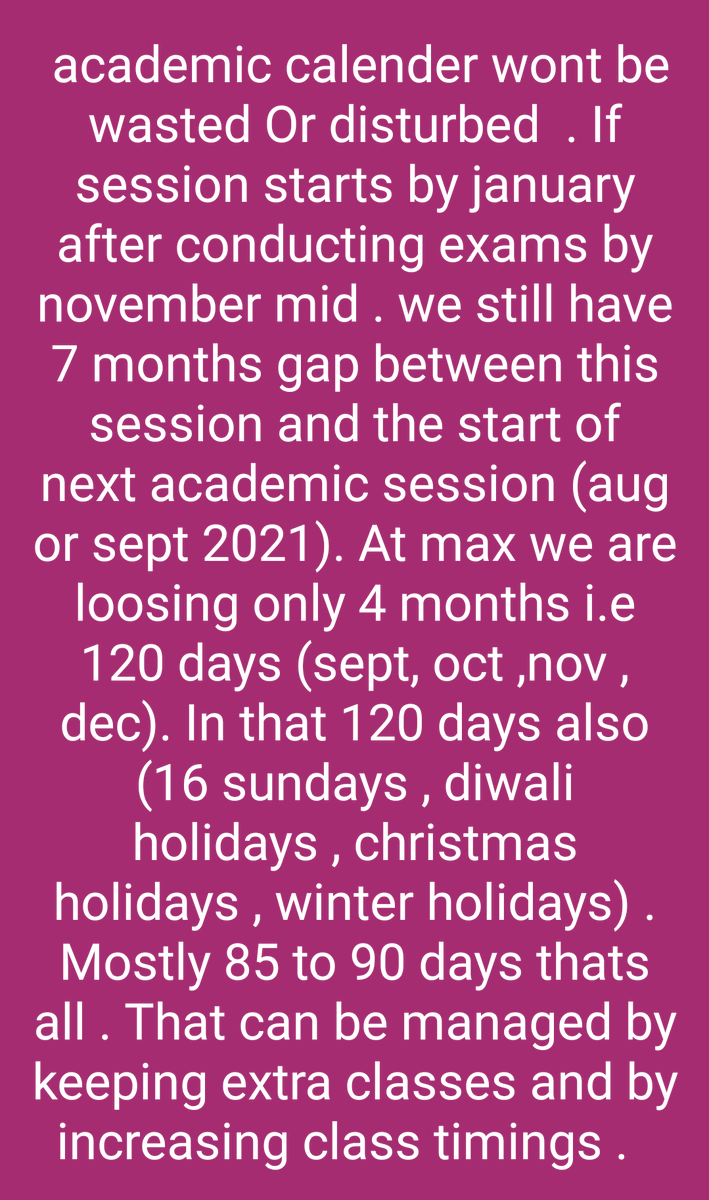 Foureyes044's tweet photo. @kmeenudixit @ishkarnBHANDARI No Academic year will be lost https://t.co/e7yr1iaPbF
