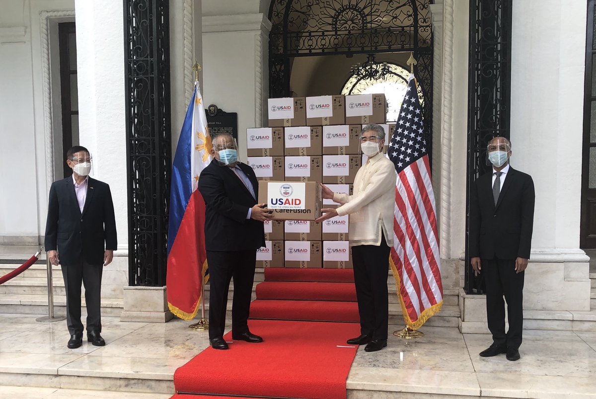 U.S. Embassy in the Philippines (@usembassyph) on Twitter photo The U.S. government is committed to our partnership to fight #COVID19. This brand-new, leading-edge equipment will save lives! Learn more about how ventilators work: nhlbi.nih.gov/health-topics/… #AmericaActs #FriendsPartnersAllies <a href="/usaid_manila/">USAID Philippines</a> The U.S. government is committed to our partnership to fight #COVID19. This brand-new, leading-edge equipment will save lives! Learn more about how ventilators work: nhlbi.nih.gov/health-topics/… #AmericaActs #FriendsPartnersAllies <a href="/usaid_manila/">USAID Philippines</a>