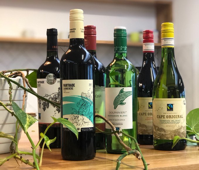 Image: https://pbs.twimg.com/media/EgflaywVgAI6LJc?format=jpg&name=small 6 bottles of Fairtrade wine
