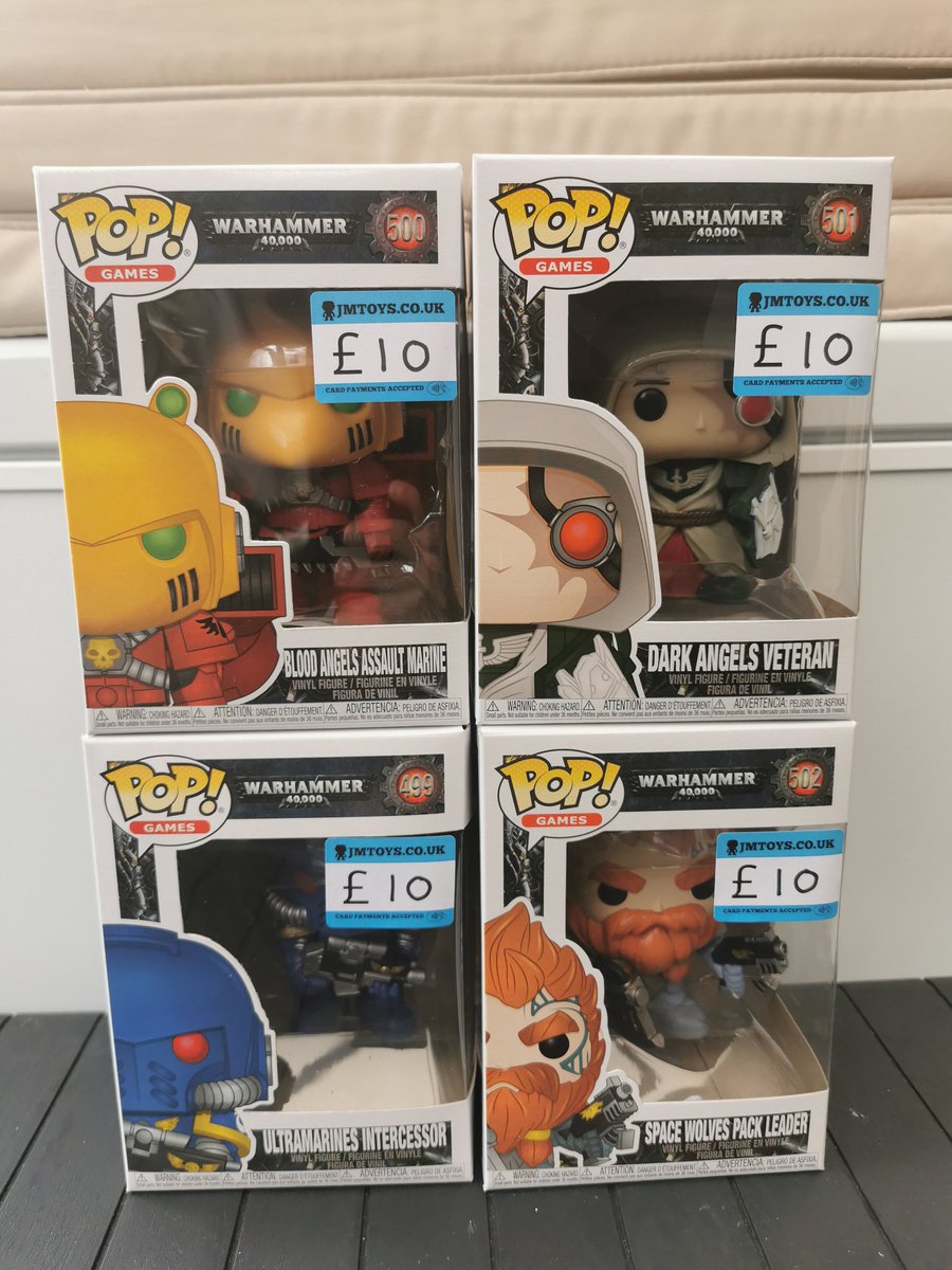toys_jm's tweet photo. Checkout my new labels. These are removable and are a great improvement on the old price stickers I had. 

New #Funkos available tomorrow at #northallertonmarket #handylabels
#harrypotter #elf #warhammer #southpark #starwars #fnaf #simpsons @NthallertonMkt https://t.co/axeTZ3Gq8j