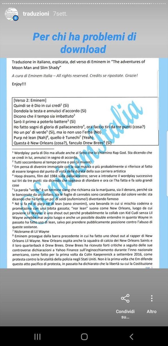 Eminem Italia That S Why I Run Eminem Italia I Translate Everything Into Italian And I Do Breakdowns Of The Songs In Italian You Can Check The Main Page On Instagram