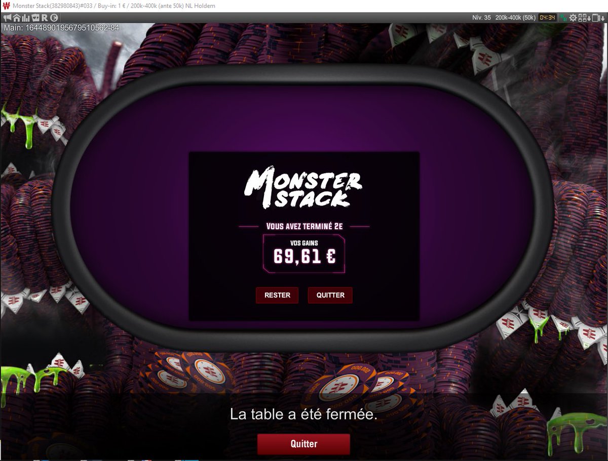 anthoesca's tweet image. MAJ de mon challenge MTT
100€ to 500€ en 30 sessions 📈
#poker #challengemtt #winamax