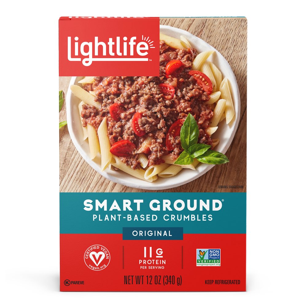 Brand: Lightlife- okay so I actually LOVE this brand and so many of their stuff is low cal and good so they have two tweets in this threadSmart Bacon - 20cals per stripSmart Dogs - 60cals per linkGimme Lean Sausage - 60cals per 2ozSmart Ground Original - 80cals per 2oz