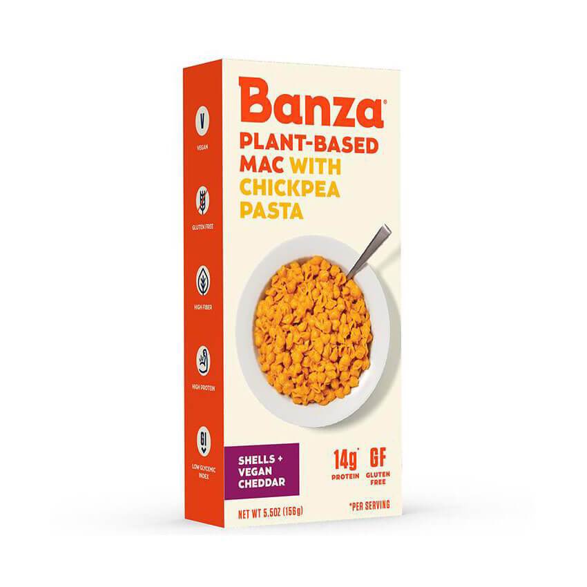 Mac and Cheese-it is normally pretty high cal but these are actually pretty low even for mac standards! a serving a kraft has 270cals preparedBanza Plant Based Mac - 215cals per servingAnnie’s Organic V**an Shells & Creamy Sauce - 220cals per serving