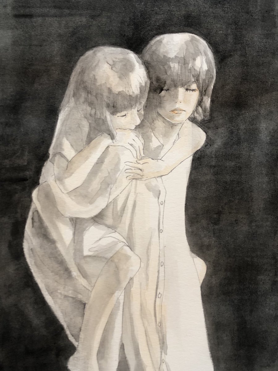 sou99999999's tweet image. 生きてることがつらいなら

#FNS歌謡祭2020夏 
#平手友梨奈    #水彩画　#イラスト