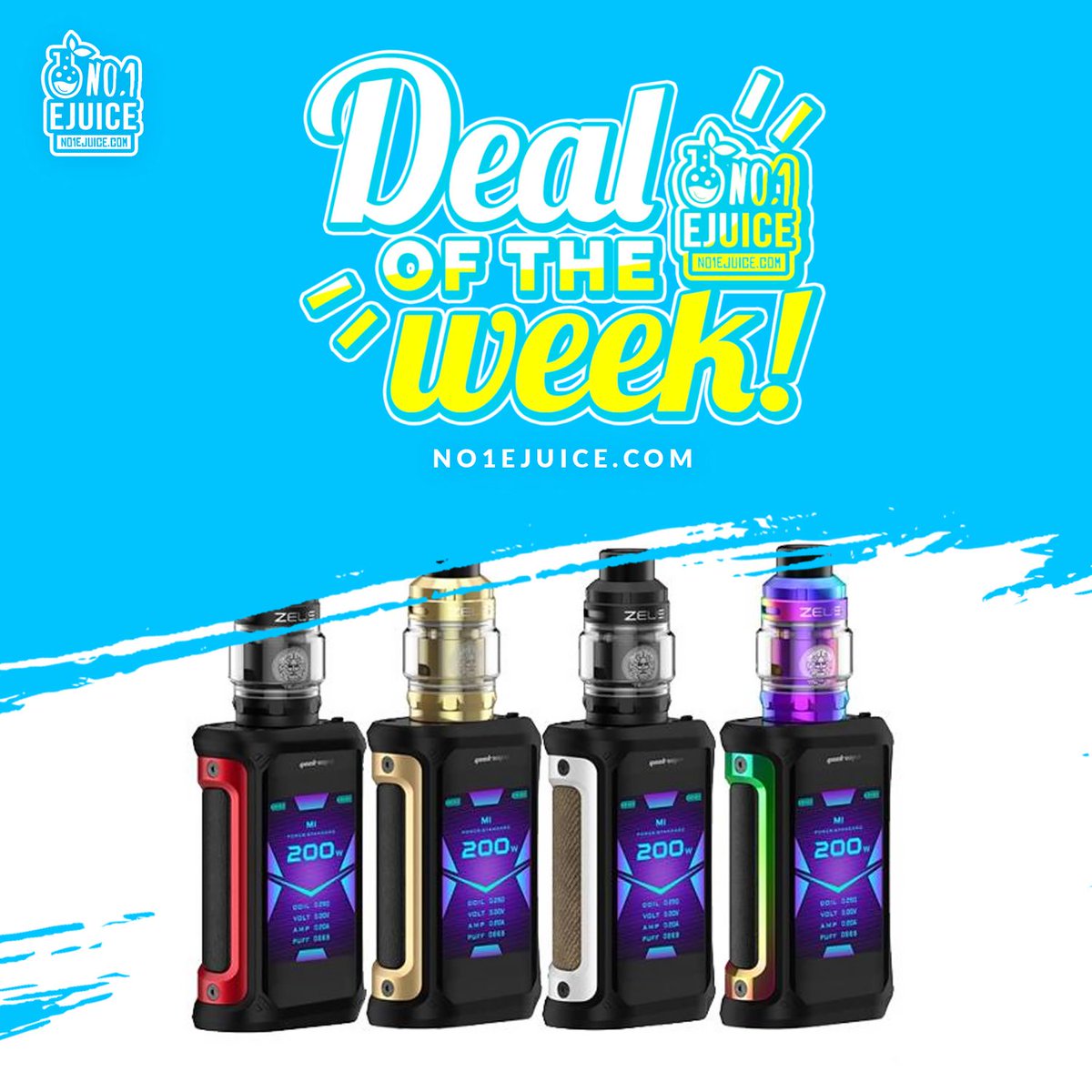 No1Ejuice's tweet photo. Deal Of The Week! Aegis X Zeus Kit + Many More Grab yours before they run out!⠀⠀
———————————————————–⠀⠀
Offer Ends Friday 4th 10am.⠀⠀
Available @no1ejuice online⠀⠀
———————————————————–⠀⠀
💨 https://t.co/MHqk0r2riA⠀⠀
🇬🇧 Free UK shipping over £20⠀⠀ https://t.co/aP0AkVStBi