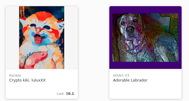 piz_art's tweet photo. Thanks for the answer now it is near to my 'Adorable Labrador' and 'ANIMA(L)' in my Opensea account 😁
https://t.co/7eFPGIrWxP https://t.co/v1Mw88G0RE