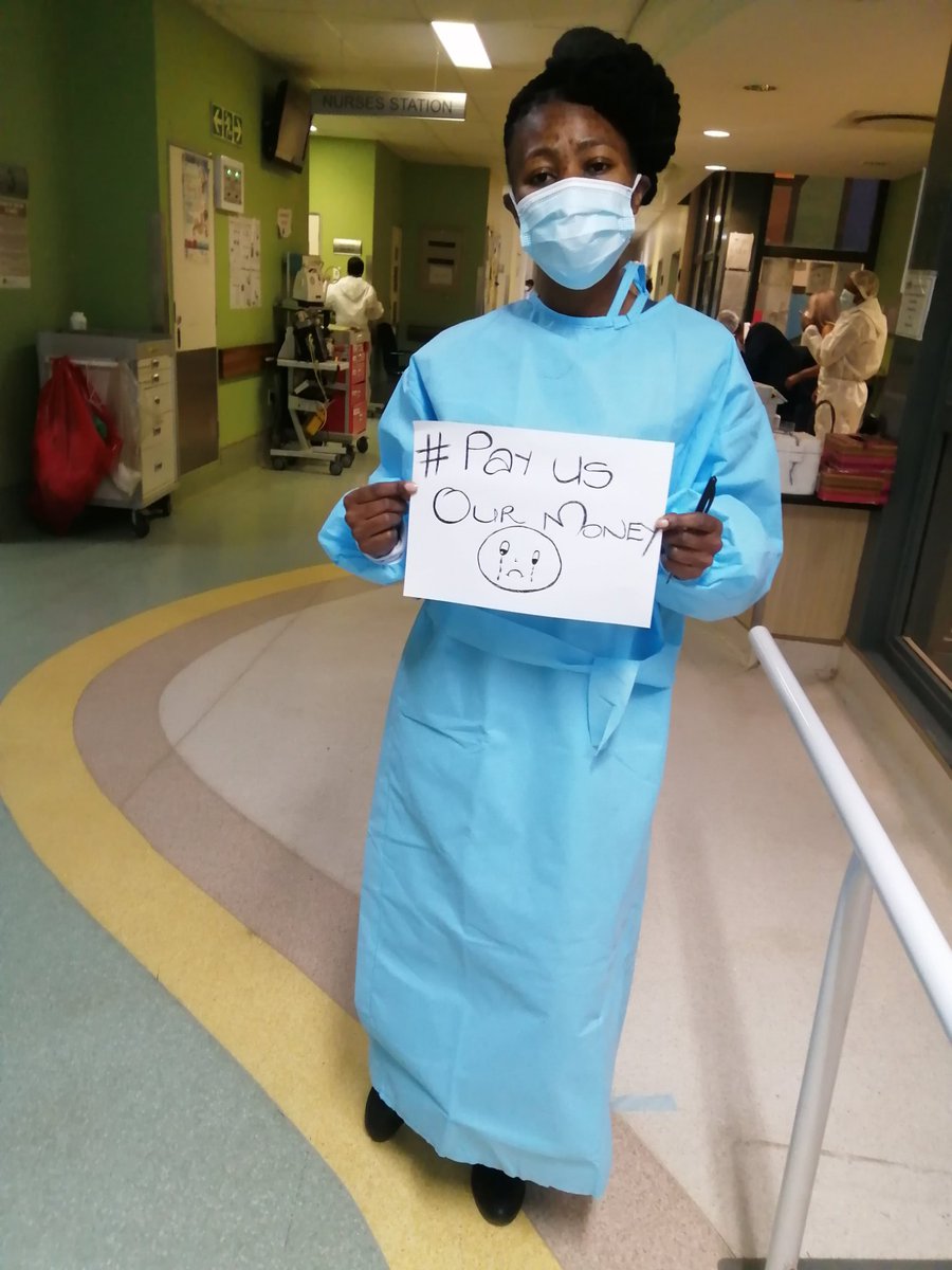 kekenjob's tweet photo. We are here working selflessly sicela imali yethu#PayCommunityServiceNurses @GautengHealth @CyrilRamaphosa @JacobMamaboloSA @davidmakhura @RevMeshoe @DrZweliMkhize @SABCNews @AlJazeera @eNCA @CheckpointRNZ https://t.co/4ZeAfnykCN
