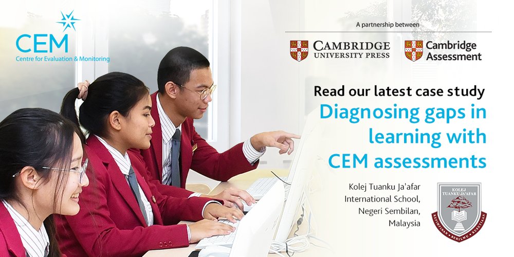 We hope everyone at <a href="/KTJschool/">Kolej Tuanku Ja'afar</a> is looking forward to going #backtoschool next week!
See how CEM is helping them in our latest case study ➡️ ow.ly/Rz5K50BbrRu