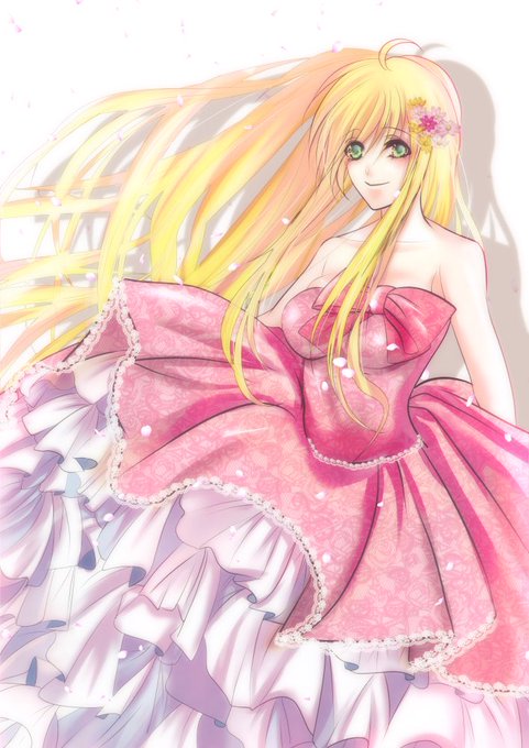 白いドレスのtwitterイラスト検索結果