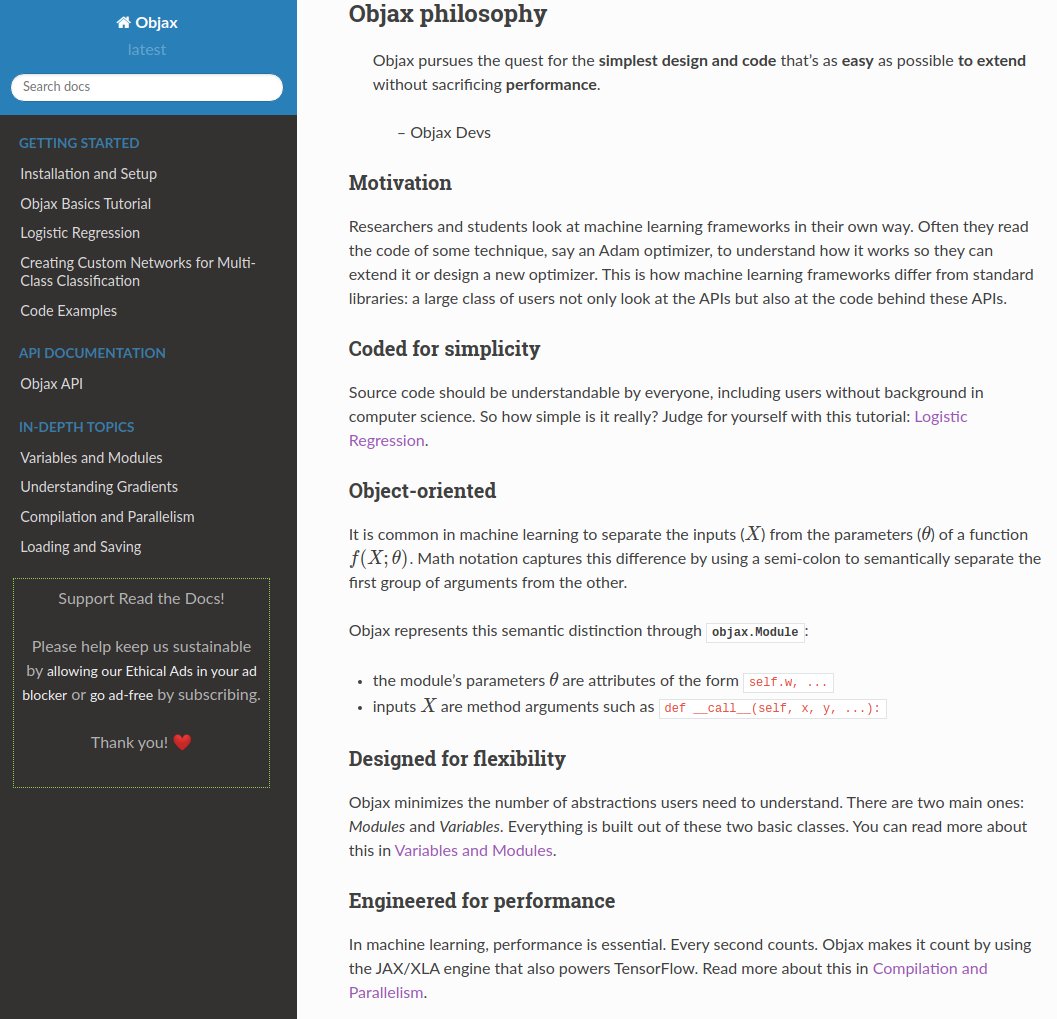 I’d like to share my new project: Objax, a new high-level JAX API with a PyTorch-like interface! Objax pursues the quest for the simplest design and code that’s as easy as possible to extend without sacrificing performance.

github.com/google/objax
objax.readthedocs.io/en/latest/inde…

1/7