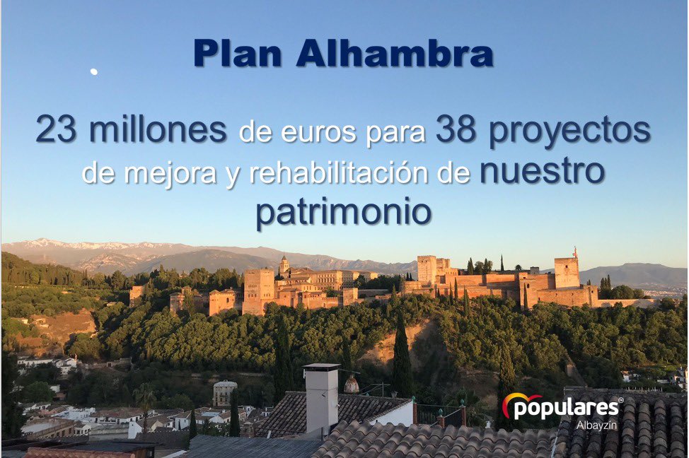 populares albayzin (@ppalbayzin) on Twitter photo El compromiso de <a href="/AndaluciaJunta/">Junta de Andalucía</a> y <a href="/alhambracultura/">Alhambra de Granada</a> con nuestro barrio y la recuperación de su patrimonio dan hoy un paso más, iniciándose el procedimiento. Gracias por esta apuesta que sin duda será un nuevo amanecer para el #Albayzin El compromiso de <a href="/AndaluciaJunta/">Junta de Andalucía</a> y <a href="/alhambracultura/">Alhambra de Granada</a> con nuestro barrio y la recuperación de su patrimonio dan hoy un paso más, iniciándose el procedimiento. Gracias por esta apuesta que sin duda será un nuevo amanecer para el #Albayzin