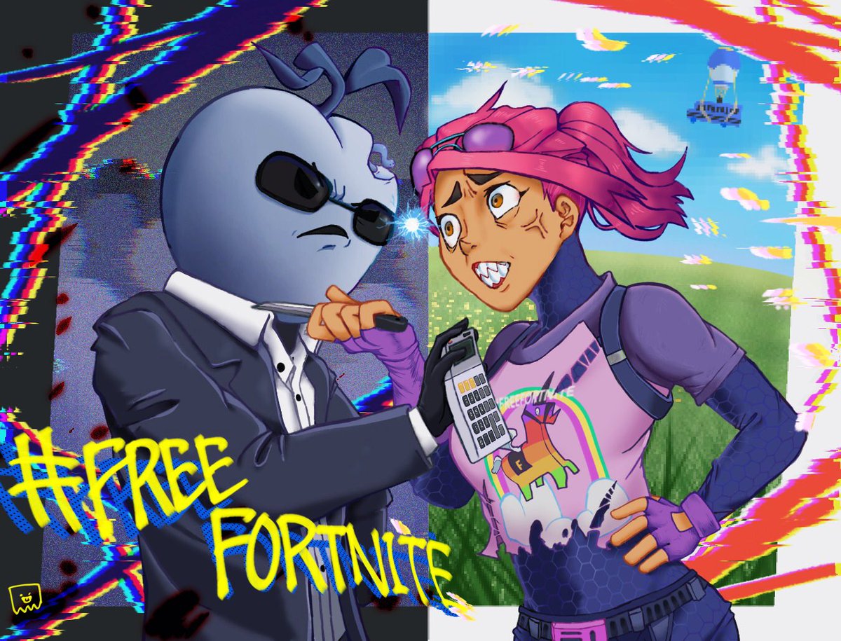 渋紙 フォートナイトイラスト フォートナイト Fortnite Fortniteart Freefortnite Epic Games Vs Apple大戦 やっと完成した