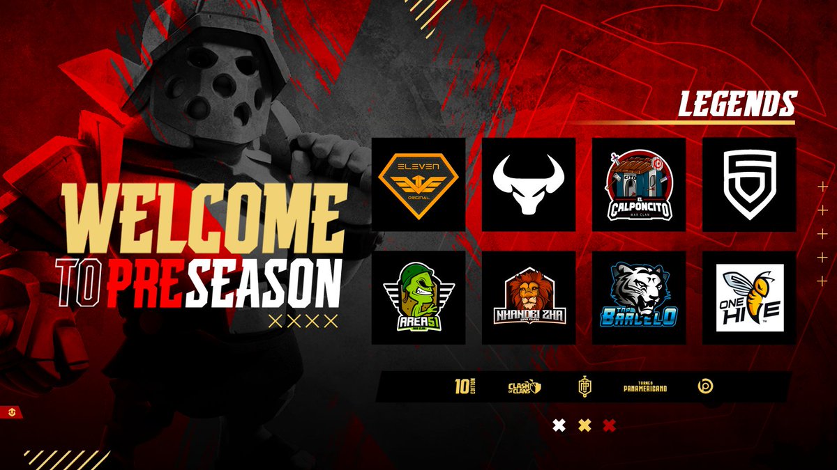 Panamericano Tournament has the honor of officially announcing the presentation of 8 mega clans that will contest the qualifying phase, for a place in the group phase📡

The time has come for the great clans of the world to say present👊

#ClashOfClans #ClashEsports

56/64