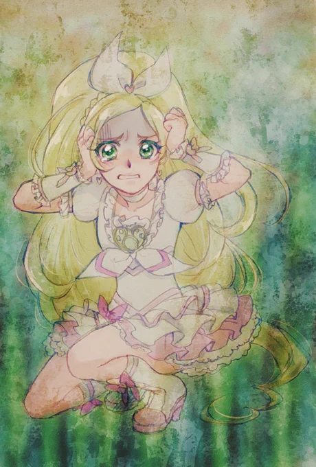 キュアリズム:;(∩'﹏`∩);:
 #プリキュア版深夜の真剣お絵描き60分一本勝負 