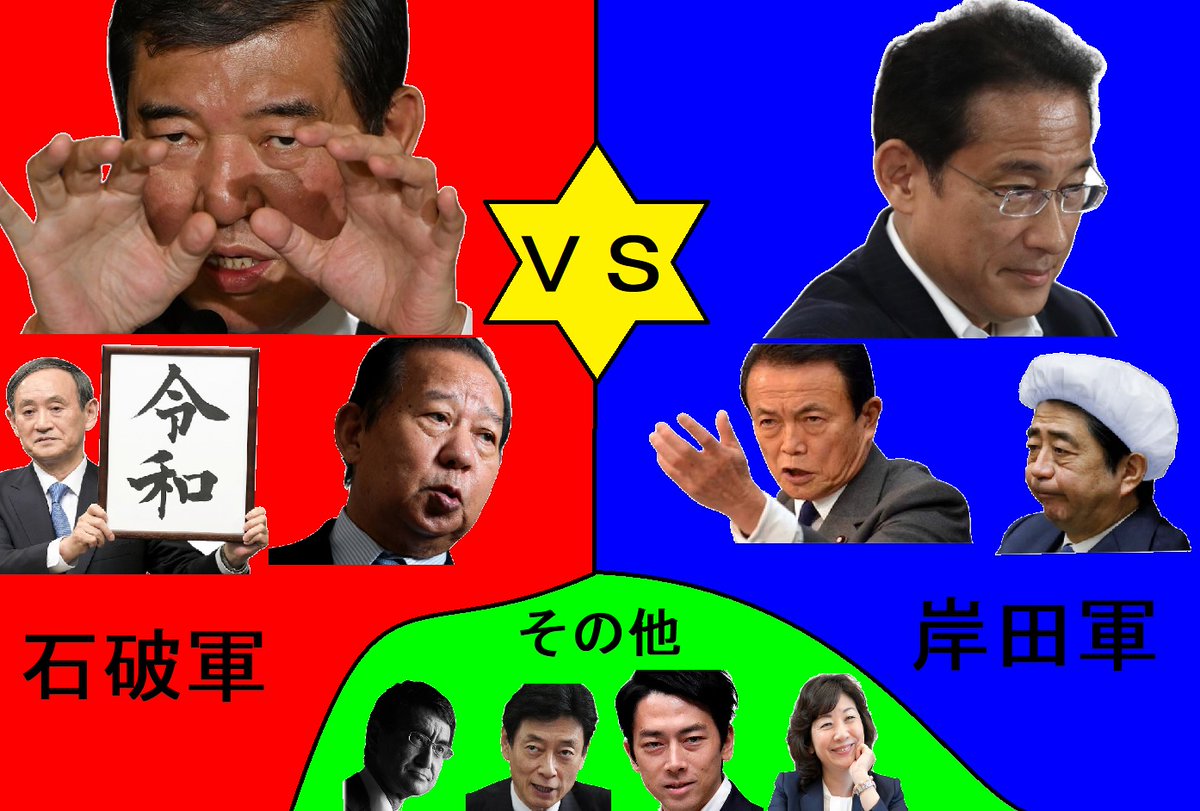 野田草履ｐ 次の総理大臣は石破茂になると予想しておく 菅が総裁選に出れば話は変わってくるが おそらく出ない 岸田は地味な上に 無能すぎる 河野はネット民にしか人気ない 石破 菅 二階ｖｓ岸田 麻生 安倍の構図で石破が勝つ流れになると思う