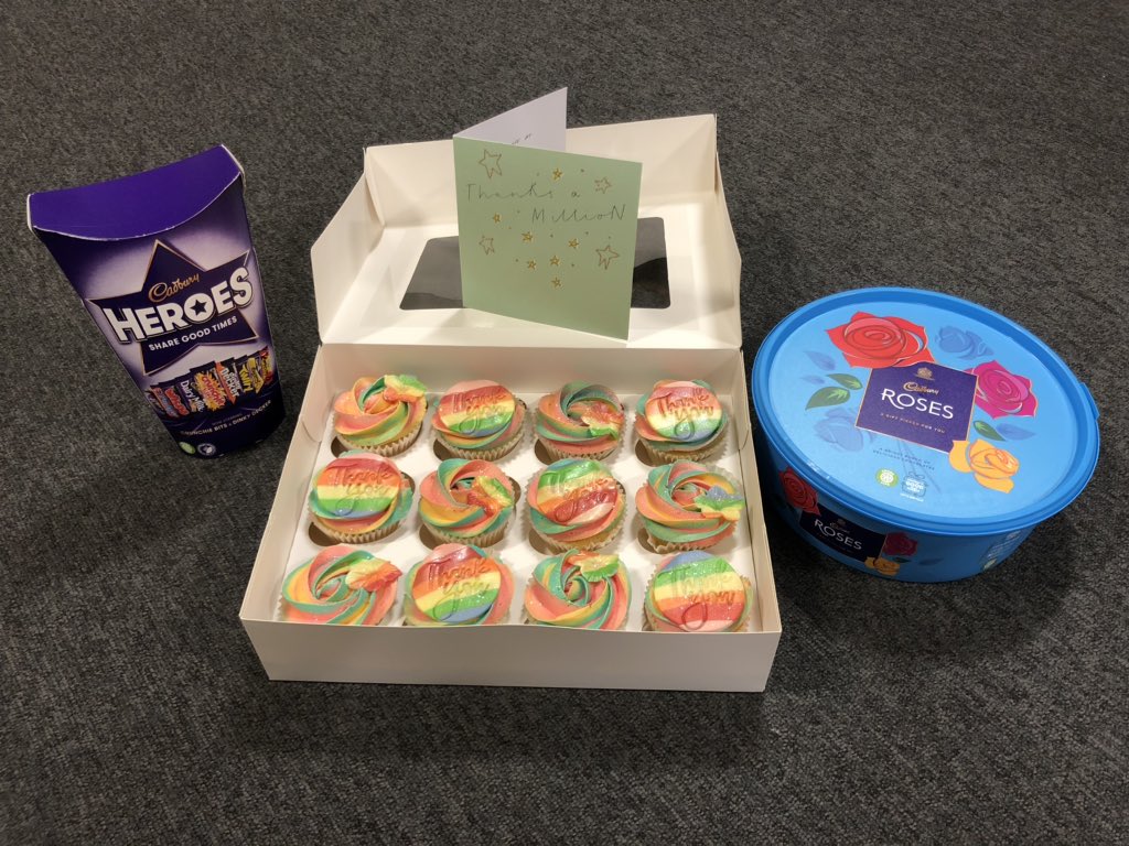 ColinPickles6's tweet photo. Two tenants’ families show their appreciation for all the hard work carried out by all staff on site at Amblecote Gardens by leaving cakes and chocolates at reception. @ForHousing @Dawnpspeed @LanghorneNikki @MariaGiverin https://t.co/Jlu9FpZvI6
