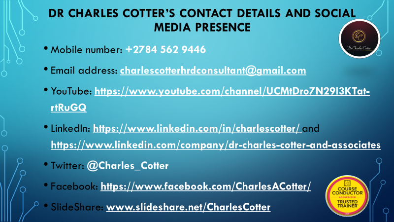 Charles_Cotter's tweet photo. I look forward to ongoing business collaboration on similar online learning assignments in the future.
Please contact me for any F2F & /or online learning needs, in my 5 areas of subject matter expertise.
#CharlesCotterPhD
#BlendedLearningPractitioner
#OnlineLearningNavigator https://t.co/H7drnKdroX