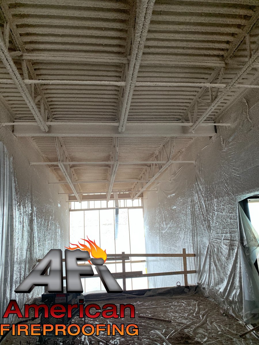 AFireproofing's tweet image. 🔥🔥#FireproofFriday Progress shots at our Linn-Mar Intermediate School Project in Marion, IA. The AFI team sprayed @Isolatek #CAFCO 300. #sprayappliedfireproofing #fireproofing #fireprotection #fireproof #sprayedthermal #fireproofingcontractor #appliedfireproofing #construction