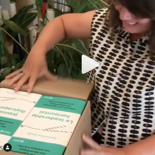 Le leadership horizontal est presque dans vos mains. La meilleure façon d'avoir une copie? Inscrivez-vous à l'une de nos formations cet automne. Contactez-nous! 
Bravo <a href="/SamSlade5/">Sam Slade</a> ! #leadershiphorizontal #collaboration #livrefrançais #lancementofficiel bit.ly/3jopy6W