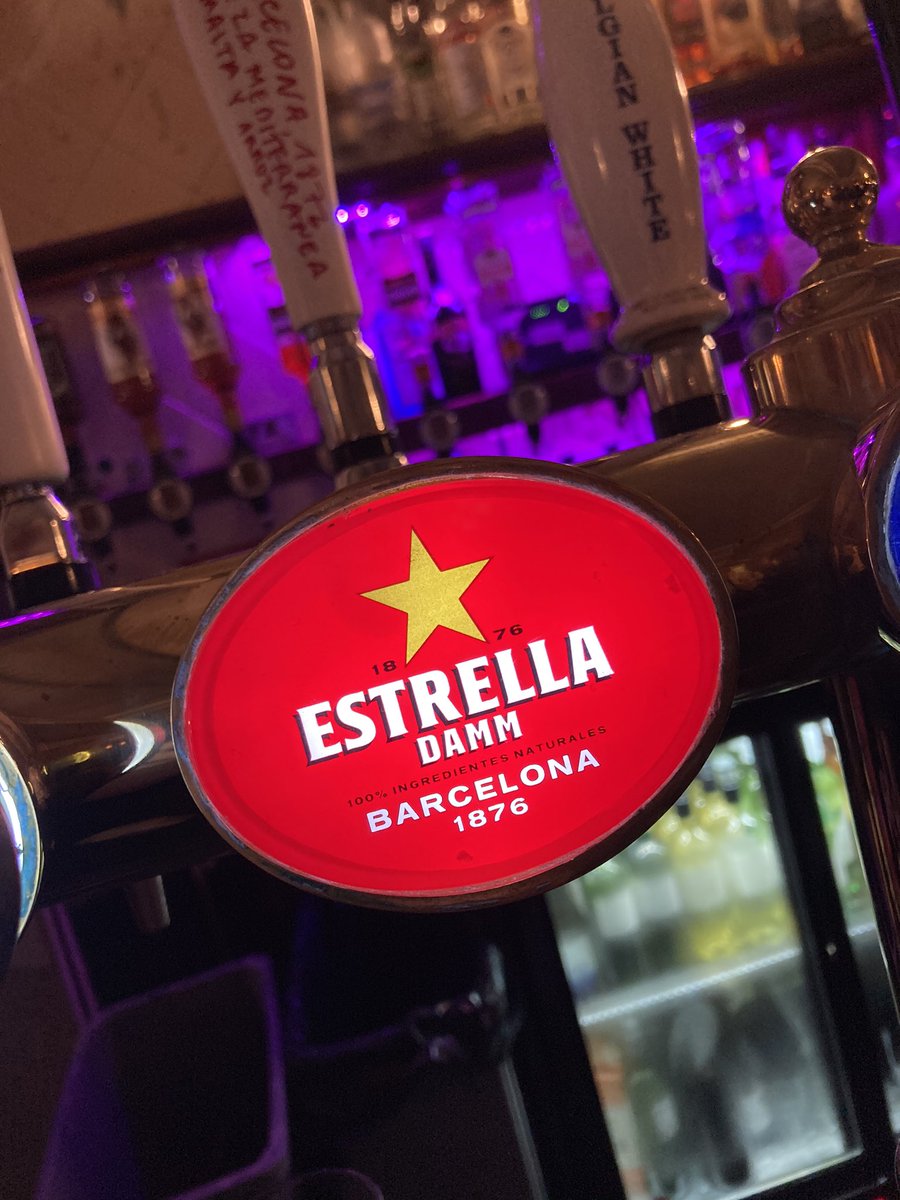 Say hola to our new draught beer! 👋🏼

We now have @EstrellaDammUK on tap and it is here to stay! 🍻🎉

#newbeeralert #tgif