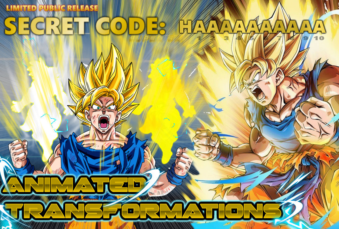 DBZ Fusion Generator on X: SECRET CODE: Transformation Effects - Early  Access Release! Enter the code: HAAAAAAAAAA New power up effects for every  form!  / X