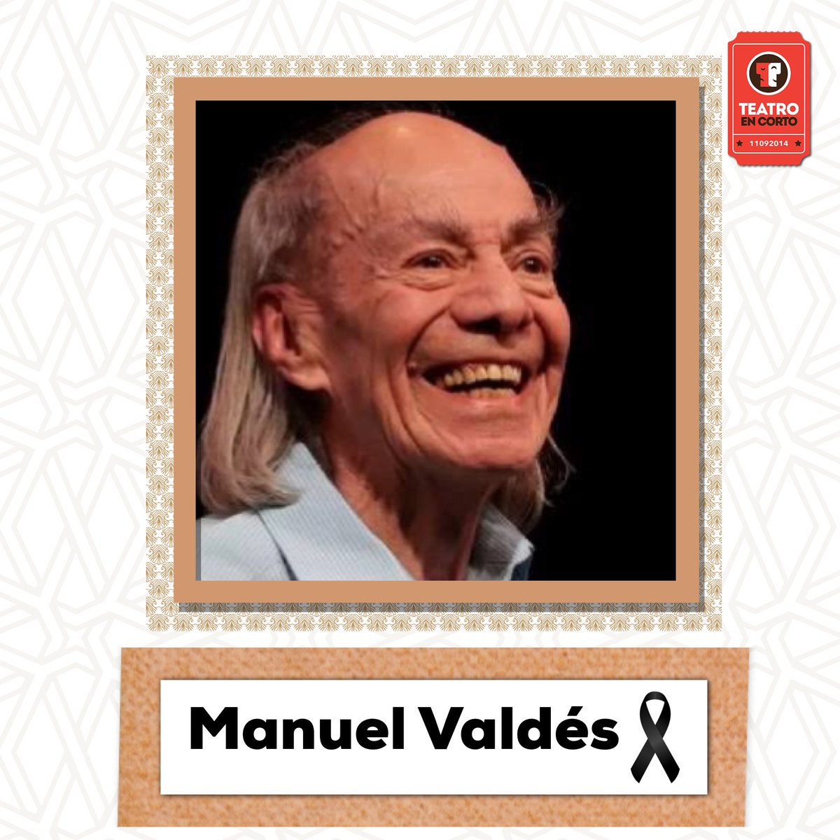 Lamentamos mucho el sensible fallecimiento del Gran Manuel Valdés.
Nuestro más sentido pésame a los familiares y amigos. En especial a nuestro querido <a href="/Marcos_E_Valdes/">Marcos Valdés Oficial</a> te queremos amigo y estamos contigo 🙏🏼