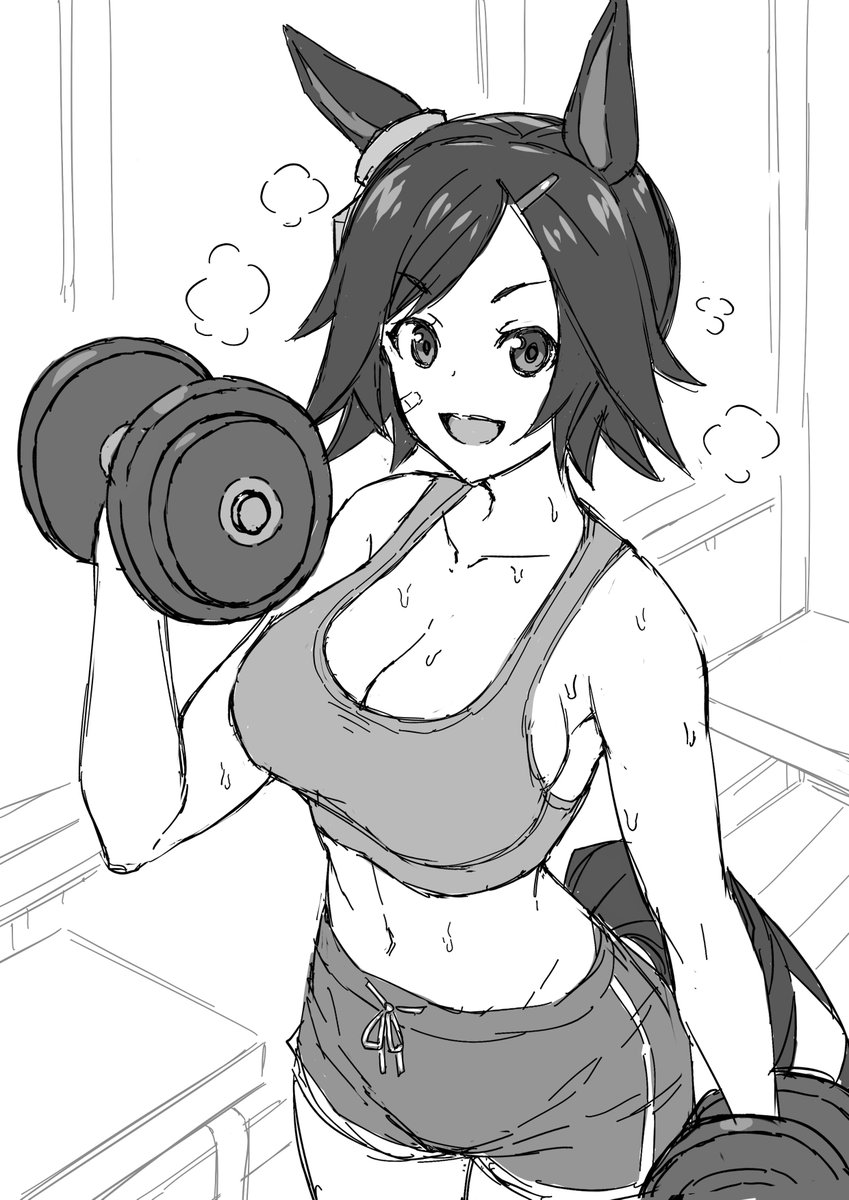 チケゾーはタンクトップが似合う ウマ娘 ウイニングチケット 黒烏龍 の漫画 チケゾーはタンクトップが似合う ウマ娘 ウイニングチケット 黒烏龍 の漫画