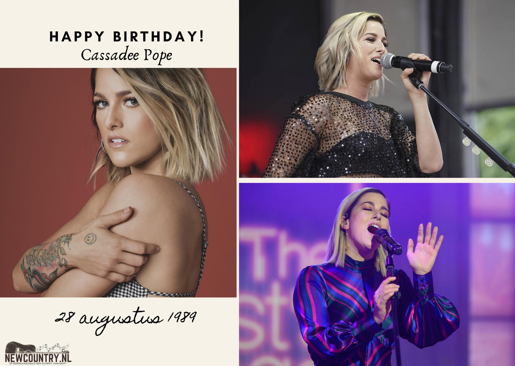 Vandaag is Cassadee Pope jarig   Happy birthday! Gefeliciteerd Cassadee!   
