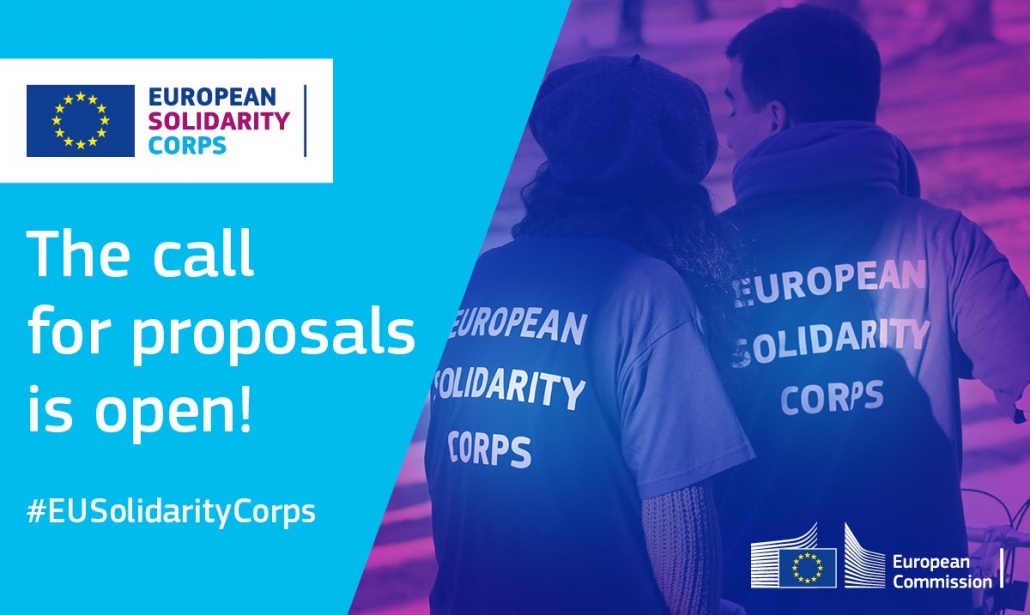 ¡Recuerda que la convocatoria de propuestas 2020 al #EUSolidarityCorps está abierta hasta el 17 de septiembre! Si tienes algún proyecto solidario, de #voluntariado o de #empleo en áreas como el #MedioAmbiente 🌲 o la #inclusión 🤝, ¡participa! ➡️ bit.ly/2X3jrMz