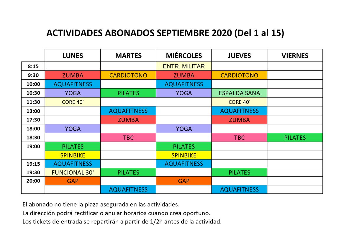 polimarxalenes's tweet photo. 🔴 HORARIO 1/15 DE SEPT ABONADOS
 ⚠ CONSULTA PROMOCIÓN REAPERTURA "Matrícula Gratuita" SEPT 2020 + Info en recepción de @polimarxalenes o llamando al Tlf. 963400490.

#Volvemos #PolideportivoMarxalenes #VueltaAlGym #Promoción #Valencia https://t.co/g4HCCPUkTd