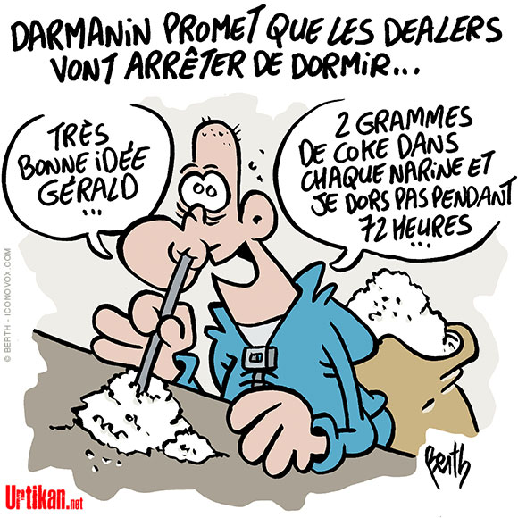 Urtikan Net On Twitter Gerald Darmanin Et Les Dealers Dessindepresse De Berthcestmoi Pour Https T Co S6yystsoze Le Ministre De L Interieur Promet Une Multiplication Des Controles De Police Pour Lutter Contre Le Trafic De Drogue Darmanin