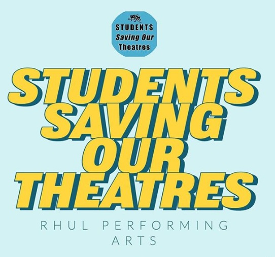 We want to give a HUGE thank you to the amazing <a href="/SaveOurTheatres/">Students Saving Our Theatres</a> students who have been fundraising for theatres across the UK!

A massive thank you to the wonderful <a href="/rhsudramasoc/">RHSU Drama Society</a> &amp; <a href="/RHULMTS/">Royal Holloway MTS</a> who selected us as their chosen theatre. We are beyond grateful for your support ❤️