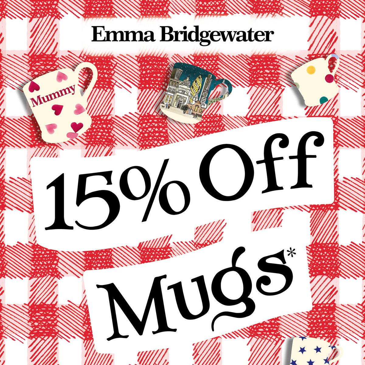 Hurrah for the Bank Holiday! Treat yourself this weekend with our special offer of 15% OFF all our mugs in the Stoke Factory gift shop and in our London shop too! (Valid from Friday to Monday.)