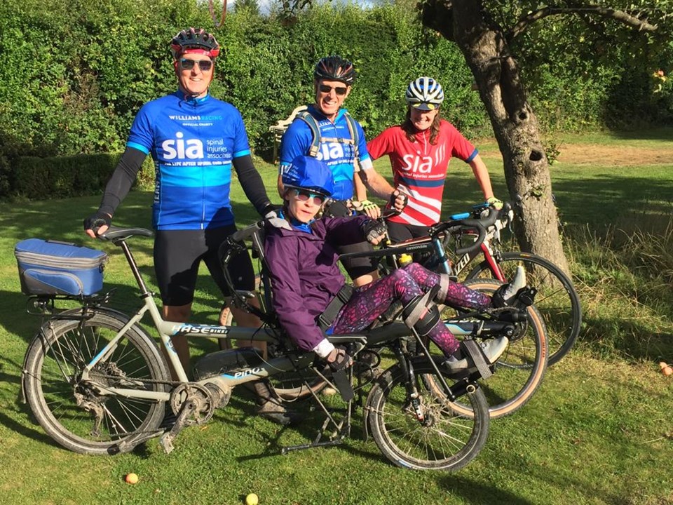 spinalinjuries's tweet photo. CONGRATULATIONS, to members of the Marriage & Dalton-Morris families on yr fundraising for SIA & @SCIAust as part of our ambassador @kdarke's #Quest79 challenge. 237 miles cycled, thunderstorms dodged, & over ยฃ13,000 raised so far to support SCI people. Massive thanks! #TeamSIA https://t.co/Y2DbTdyxG8
