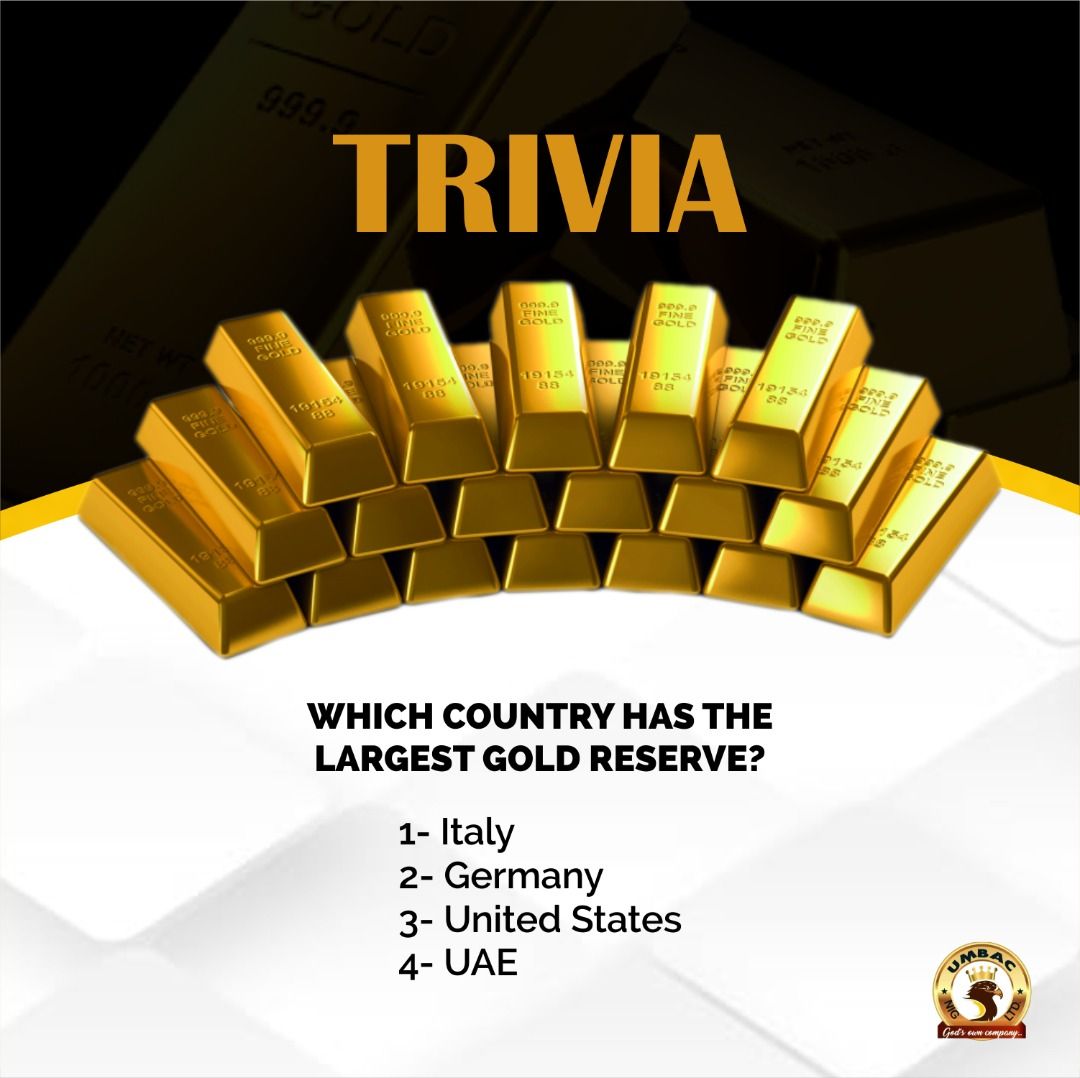 umbac_ng's tweet photo. How smart are you?😁 Test your knowledge about Gold. Give your answers in the comments section.
#goldtrivia #funfriday #tgif #questionoftheday #gold #umbac https://t.co/lxdtr0akS9