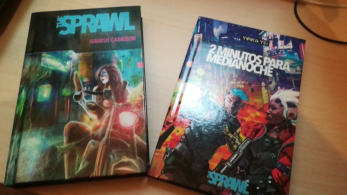 #TheSprawl #PbtA por fin me han llegado en formato físico. Más contento que unas castañuelas!! <a href="/YipiKa_Yei/">Yipi Ka Yei!!</a>