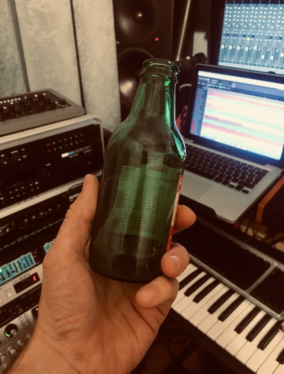 Fun Video Kids album fact #2 (percussion edition): The percussive ‘synth’ on the bridge of ‘feel it’, was created by slapping the top of an empty bottle of supermarket ‘bierre de generic’ into a sampler. The instrument has since been recycled. youtube.com/watch?v=0fHhYP…