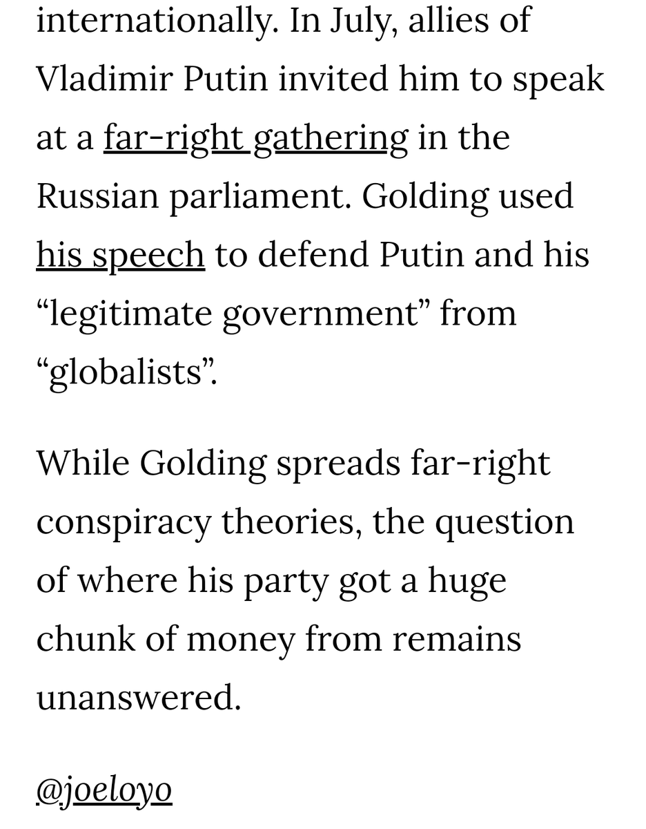 Putin funds far right orgs across EUIf you don't know that by now you have not been paying attention.Chris Steele told May & Johnson in detail this was happening. 2016 They ignored him. Britain First is a tool of the Tories.