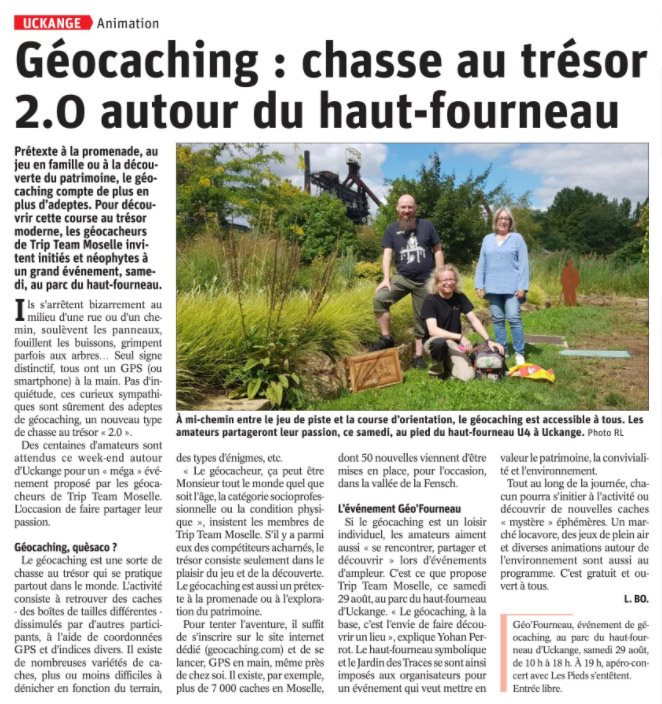 JardindesTraces's tweet photo. Chasse au Trésor samedi 29 Août au Jardin des Traces et au Parc du Haut-Fourneau U4 https://t.co/RTjHhBKMaE