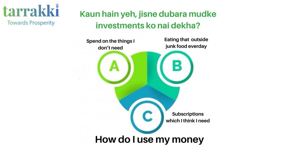 tarrakki_'s tweet photo. Invest karo, Tarrakki karo!
Stop spending on things which you you donβt need or you think you need but actually you donβt. Spend wisely
#investors #towardsprosperity #investingearly #stayinvested #directplans #mutualfunds #mutualfundssahihain https://t.co/GdPKhCkgBc