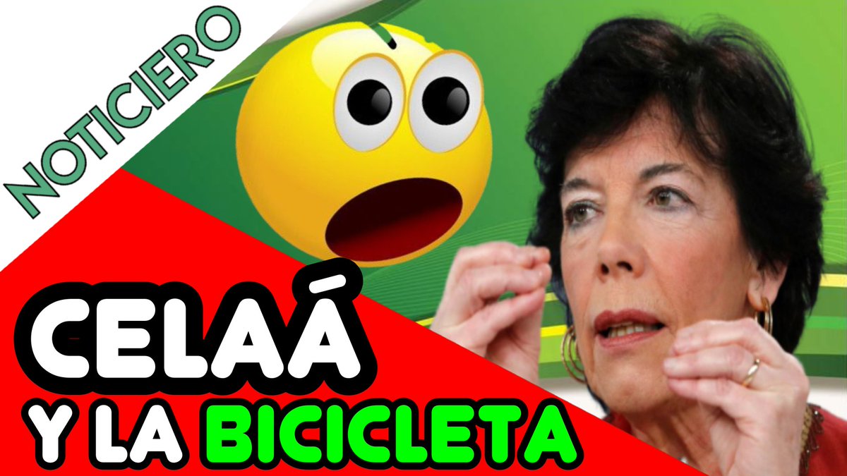 Lágrimas Progres on Twitter: "📢Nuevo vídeo📢 RIDÍCULO TOTAL DE CELÁA y del  GOBIERNO, al recomendar LLEVAR EN BICI a los NIÑOS al COLEGIO... 🤣🤣🤣  ▷https://t.co/MQpELTzB2D… https://t.co/dOX8L78MCy"